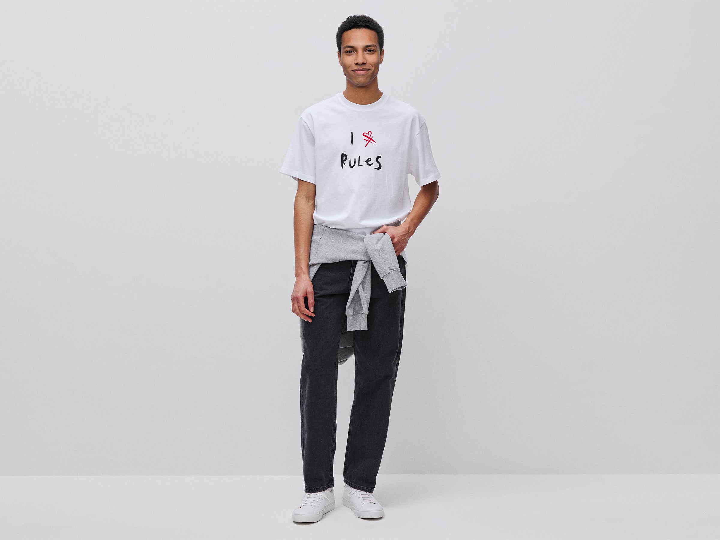 T-shirt com estampa slogan em algodão orgânico - ucb_image_FY