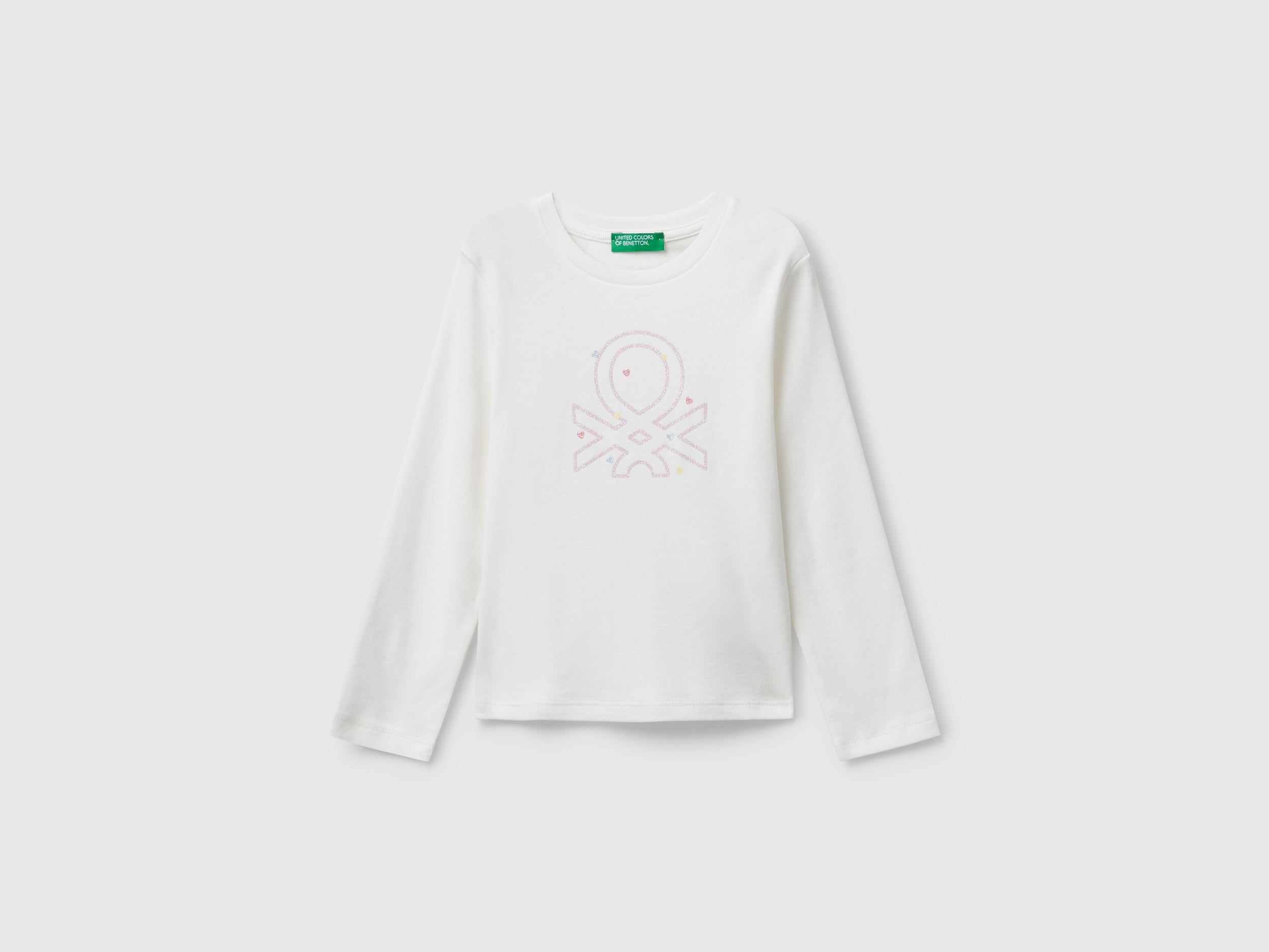 T-shirt com logótipo glitter em algodão - ucb_image_FS