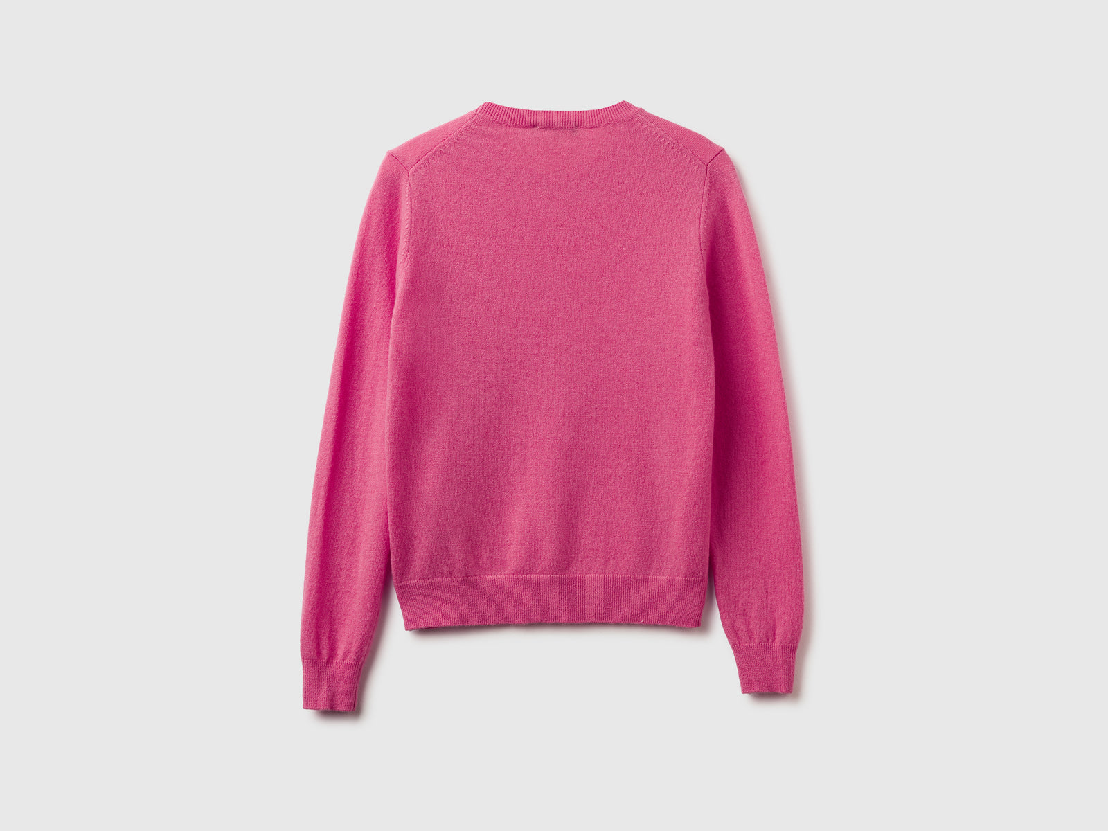 Camisola de gola redonda ameixa em pura lã Merino - ucb_image_BS