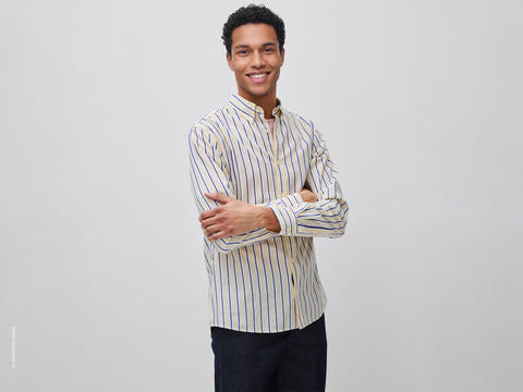Camisa às riscas button down - ucb_image_F