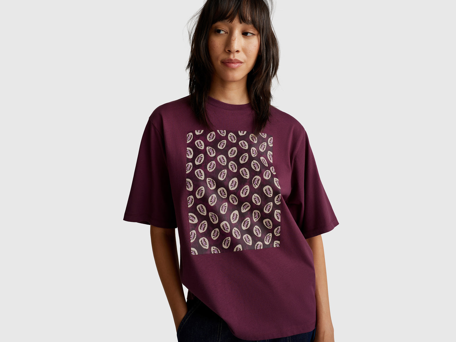 T-shirt with bandana print