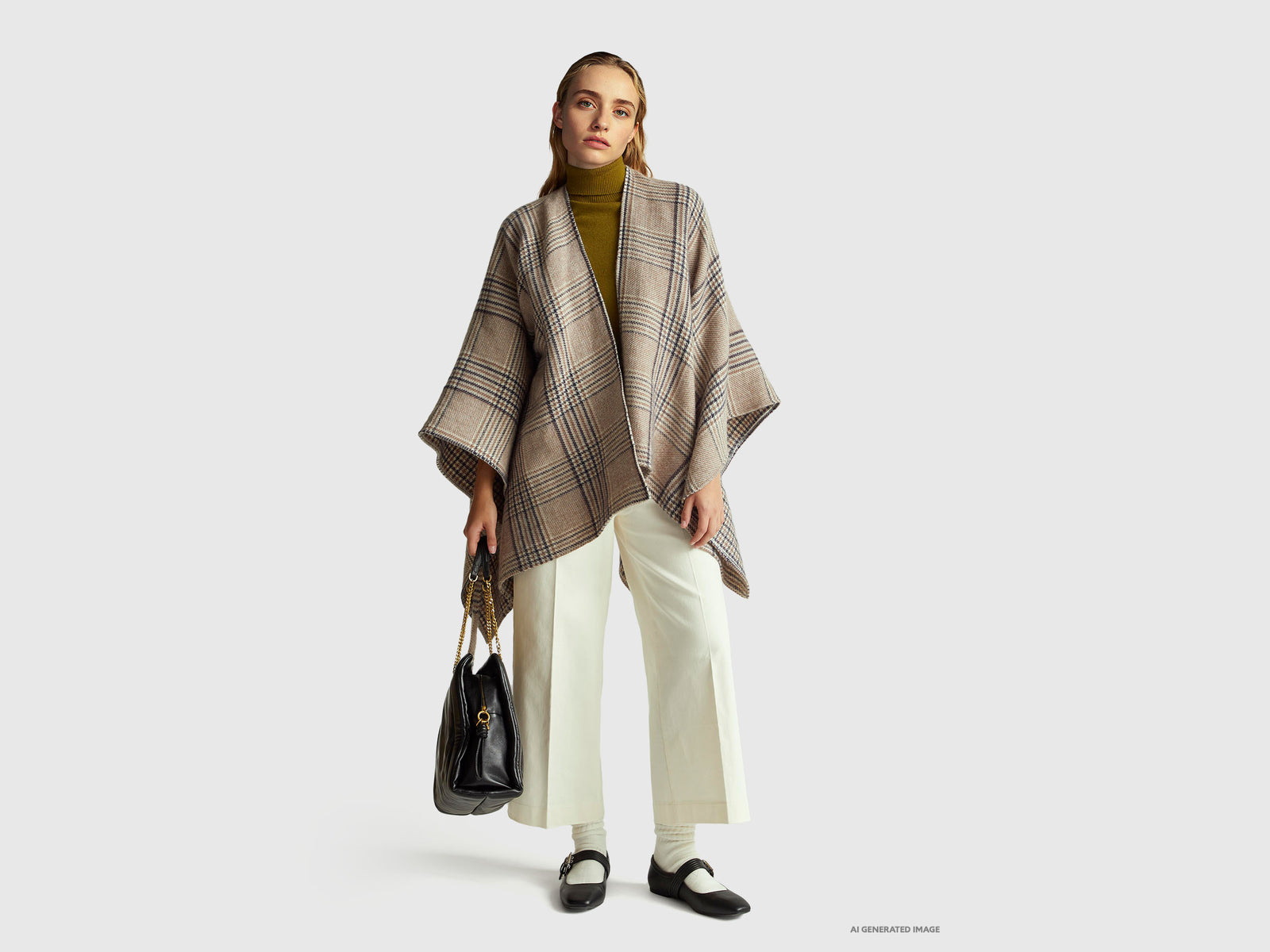 Wide high-waisted trousers