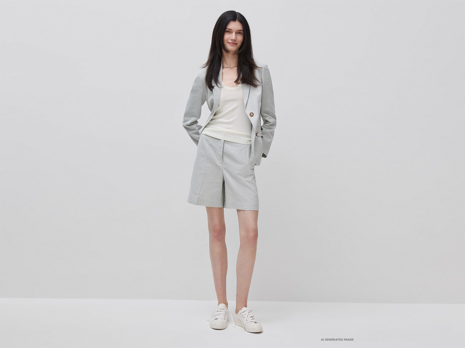 Checked Bemuda shorts
