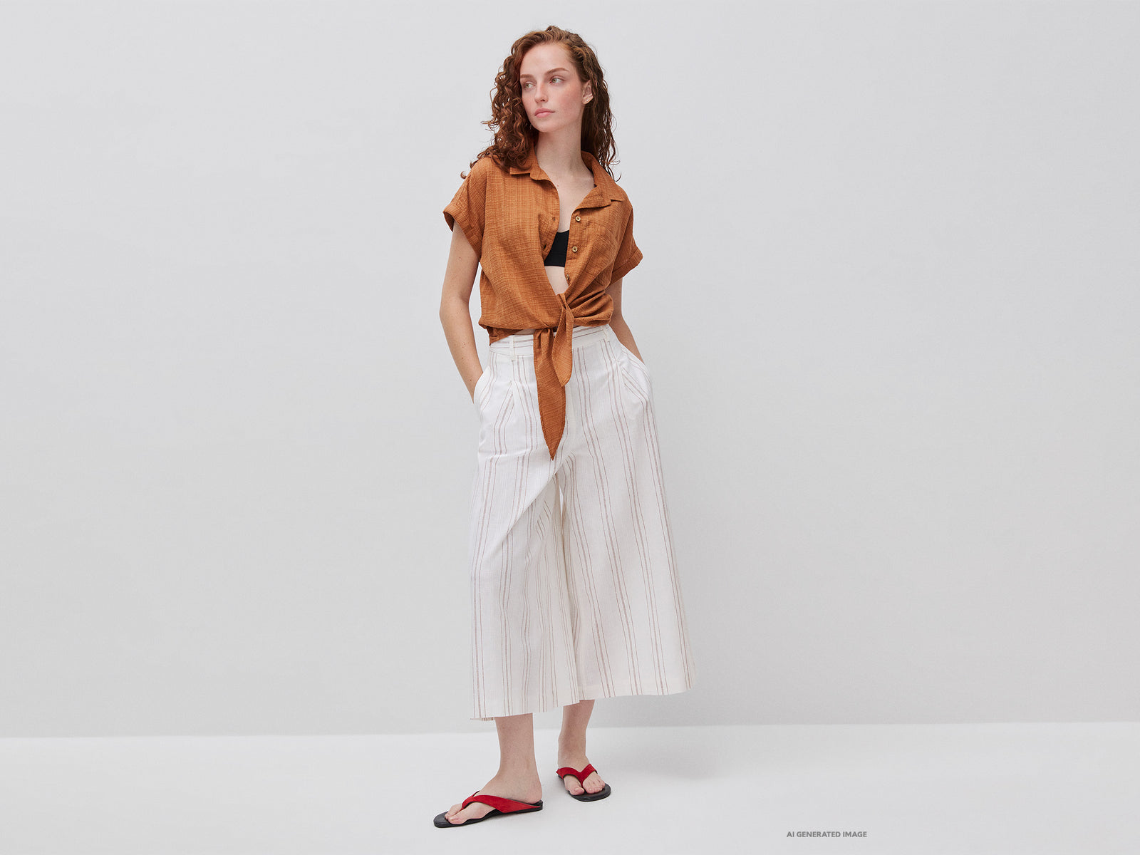 Blouse with knot