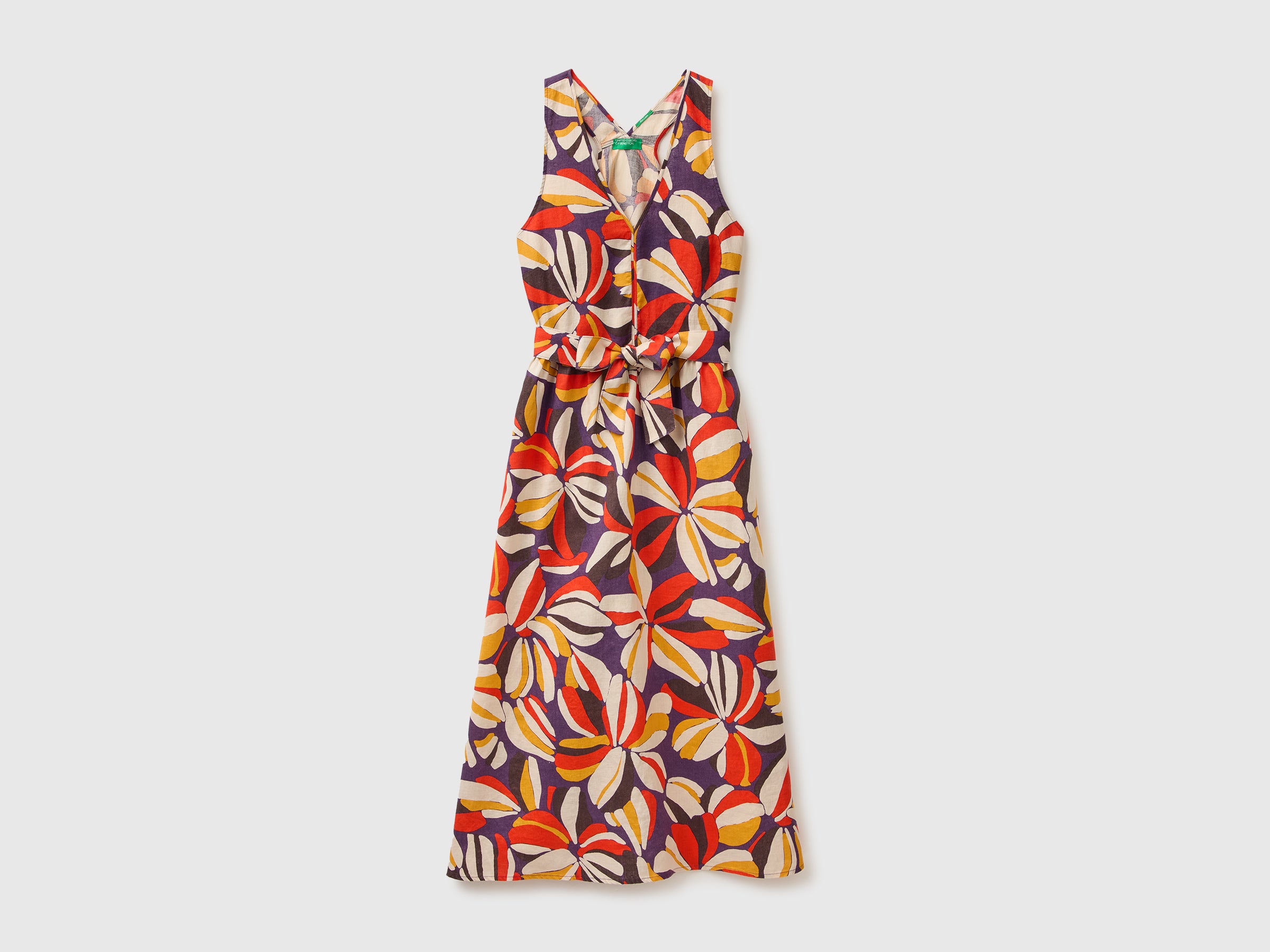 Vestido estampado em linho puro - ucb_image_FS