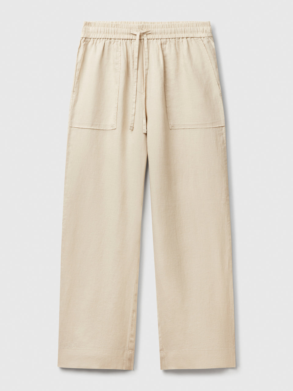 Trousers in pure linen with elastic - ucb_image_FS