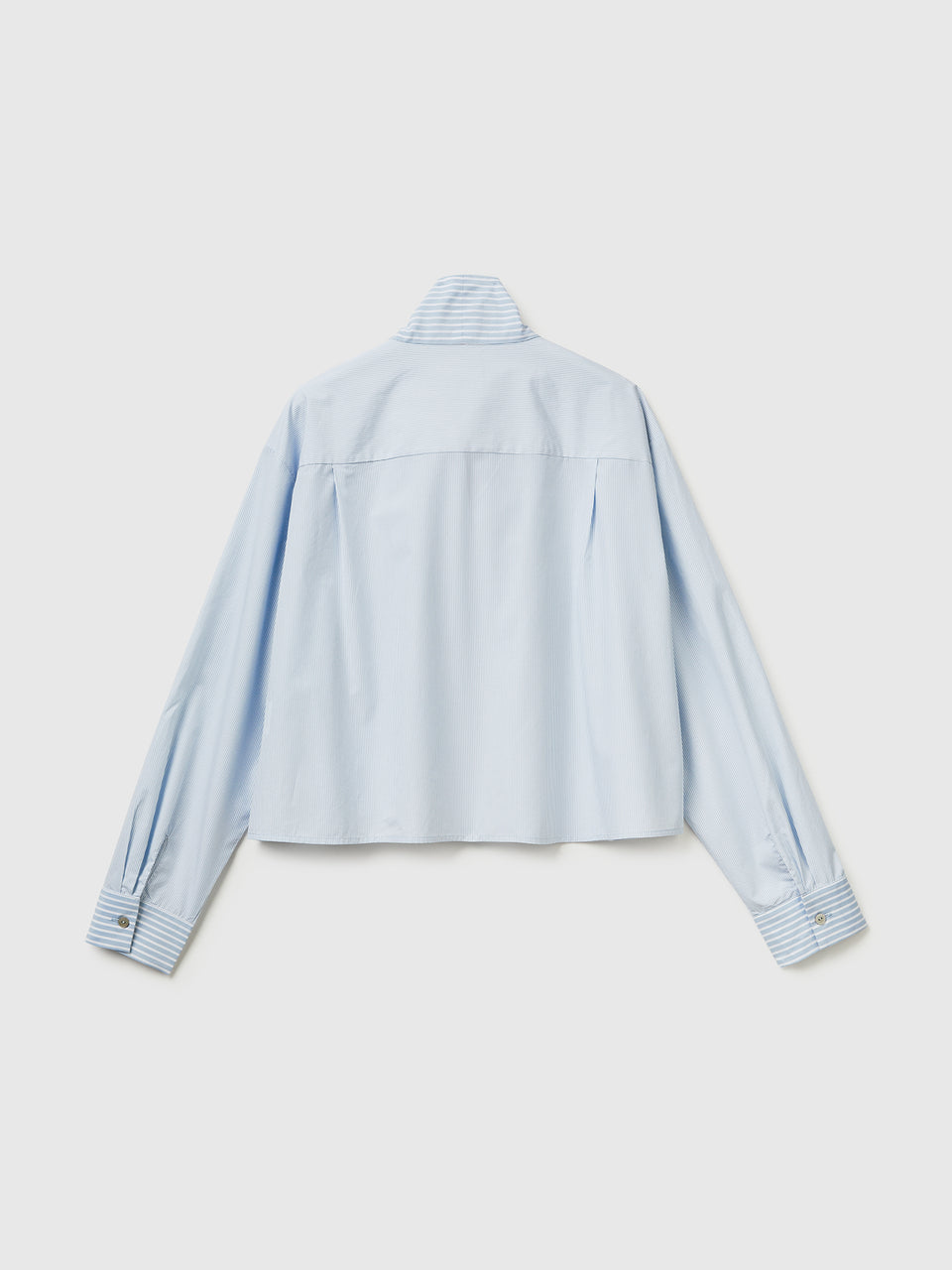 Striped crop shirt with bow - ucb_image_BS