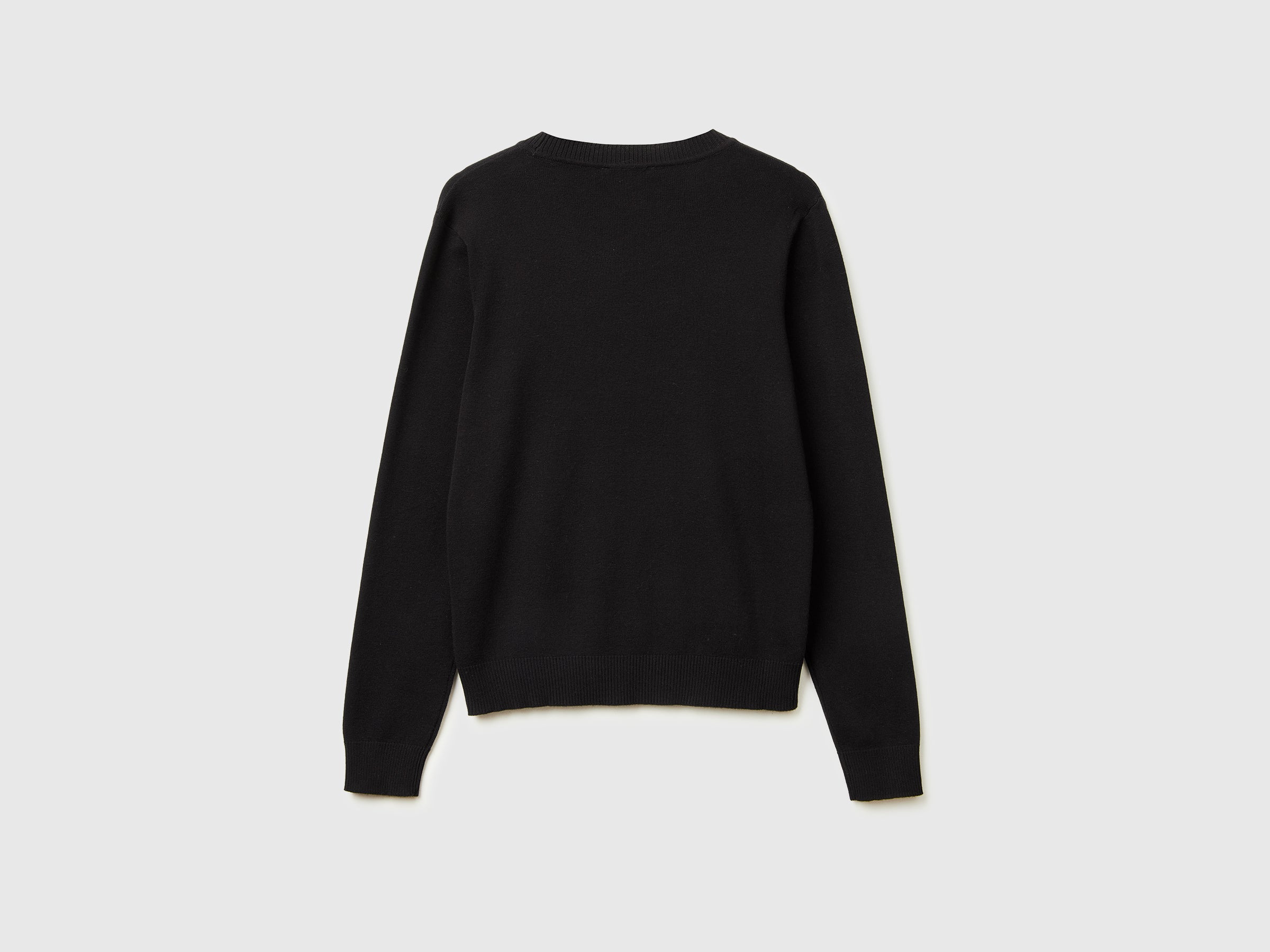 Black sweater in tricot cotton - ucb_image_BS