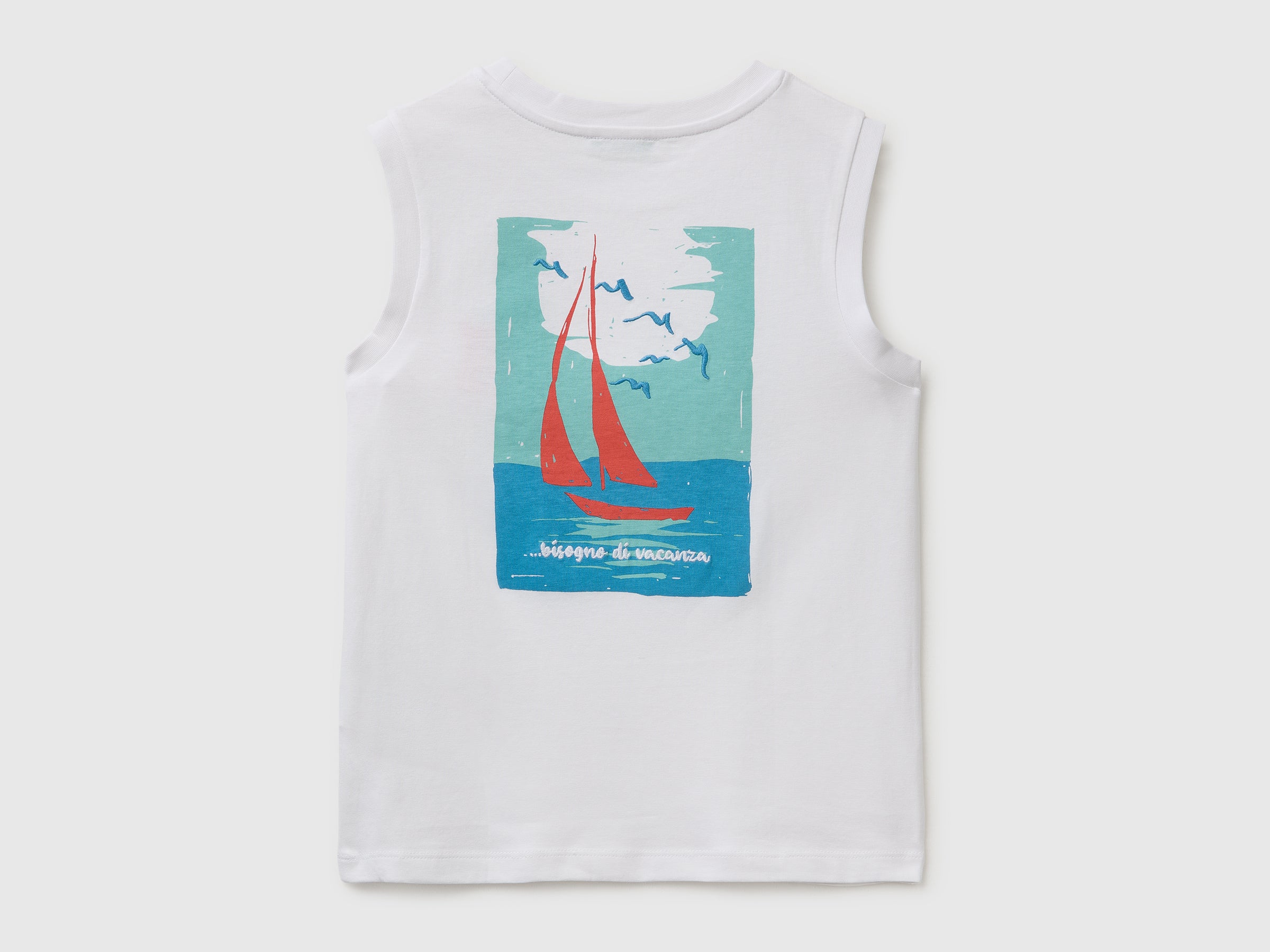 Tank top with print and embroidery - ucb_image_BS