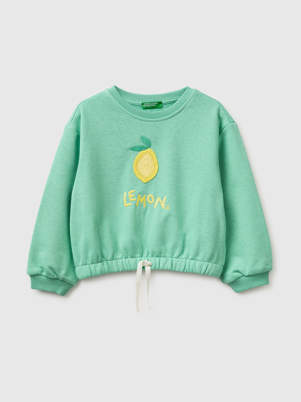Cropped sweatshirt with fruit appliqué - ucb_image_FS