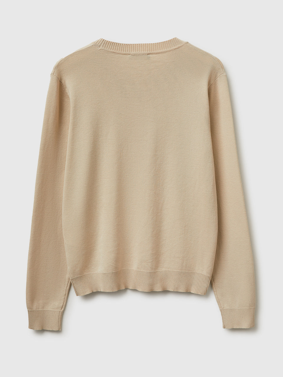 Beige sweater in tricot cotton - ucb_image_BS