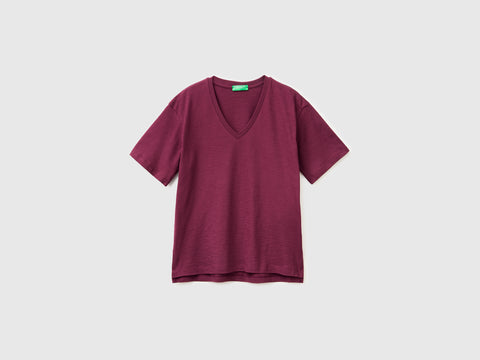 V-neck t-shirt in lightweight cotton - ucb_image_FS