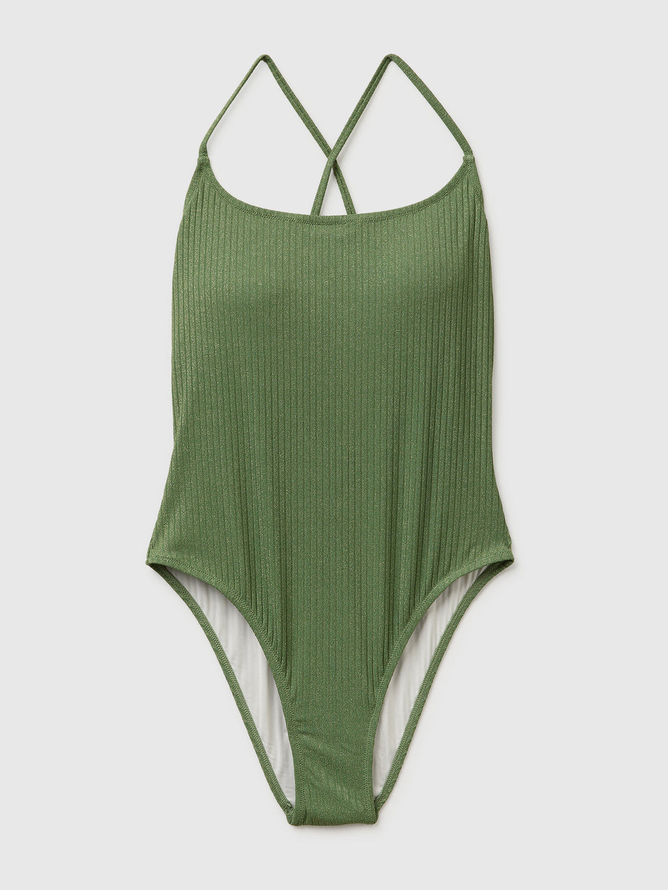 Ribbed one-piece swimsuit with lurex - ucb_image_FS