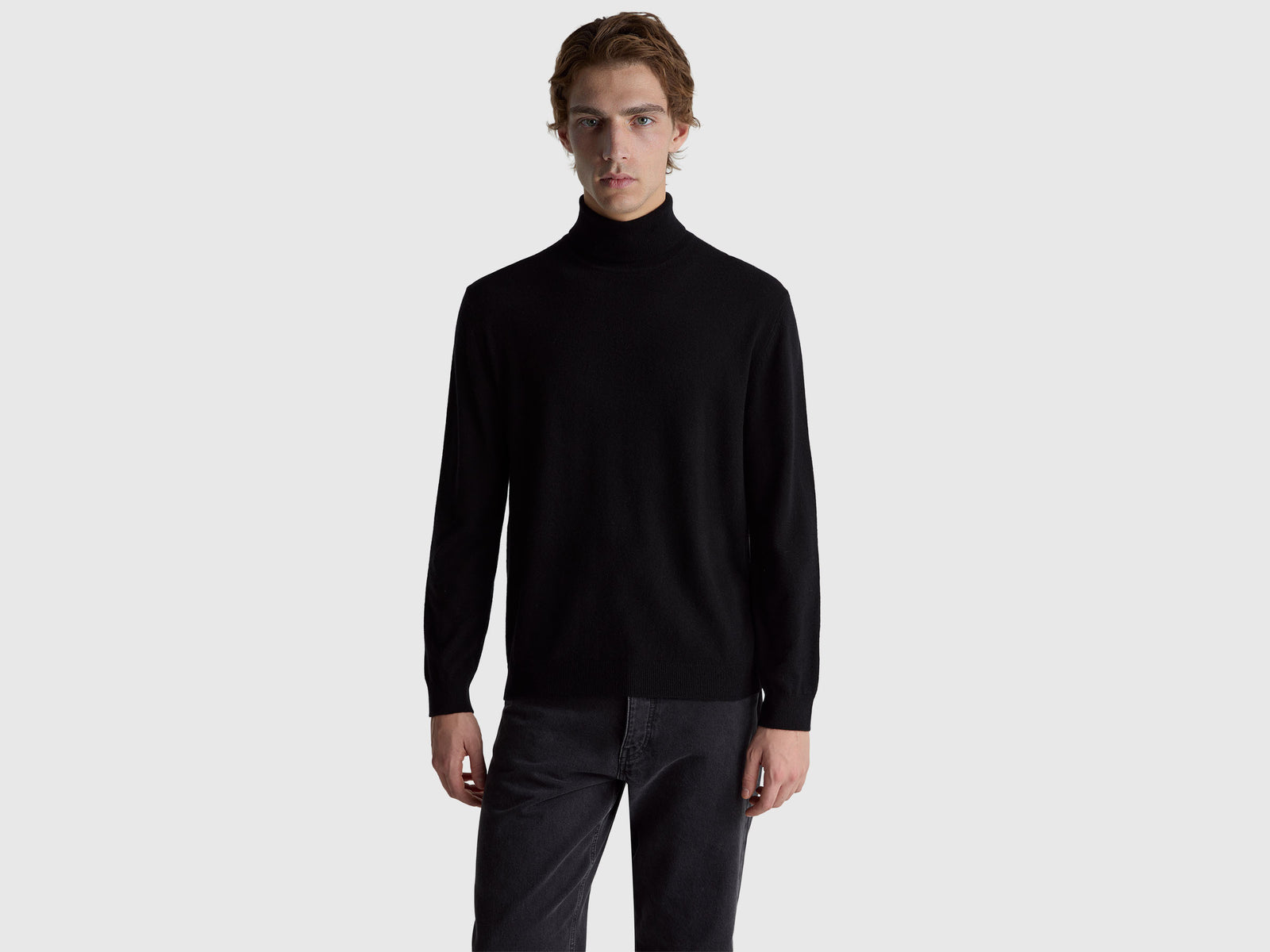 Black turtleneck in pure Merino wool - ucb_image_F