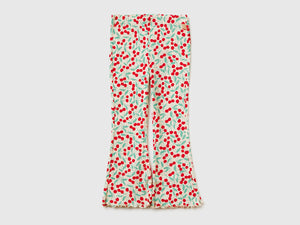 Ribbed printed leggings