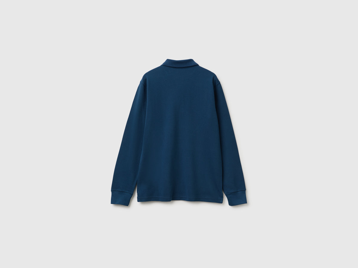 Polo de manga comprida em algodão orgânico - ucb_image_BS