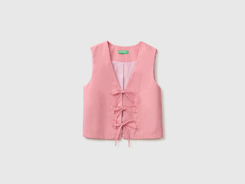Sleeveless blouse with laces - ucb_image_FS