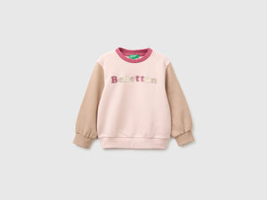 Sudadera de cuello redondo con bordado