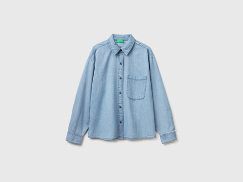 Cropped chambray shirt - ucb_image_FS