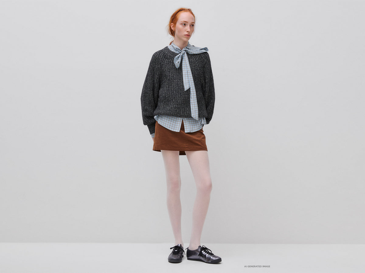 Camisola mélange em mistura de algodão e lã - ucb_image_FY