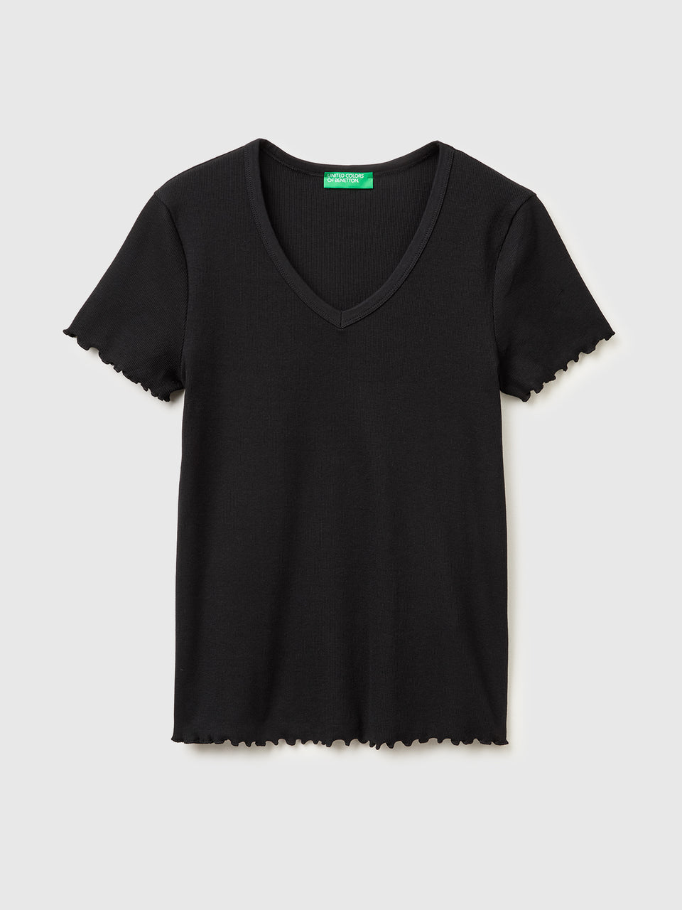 Ribbed V-neck T-shirt - ucb_image_FS