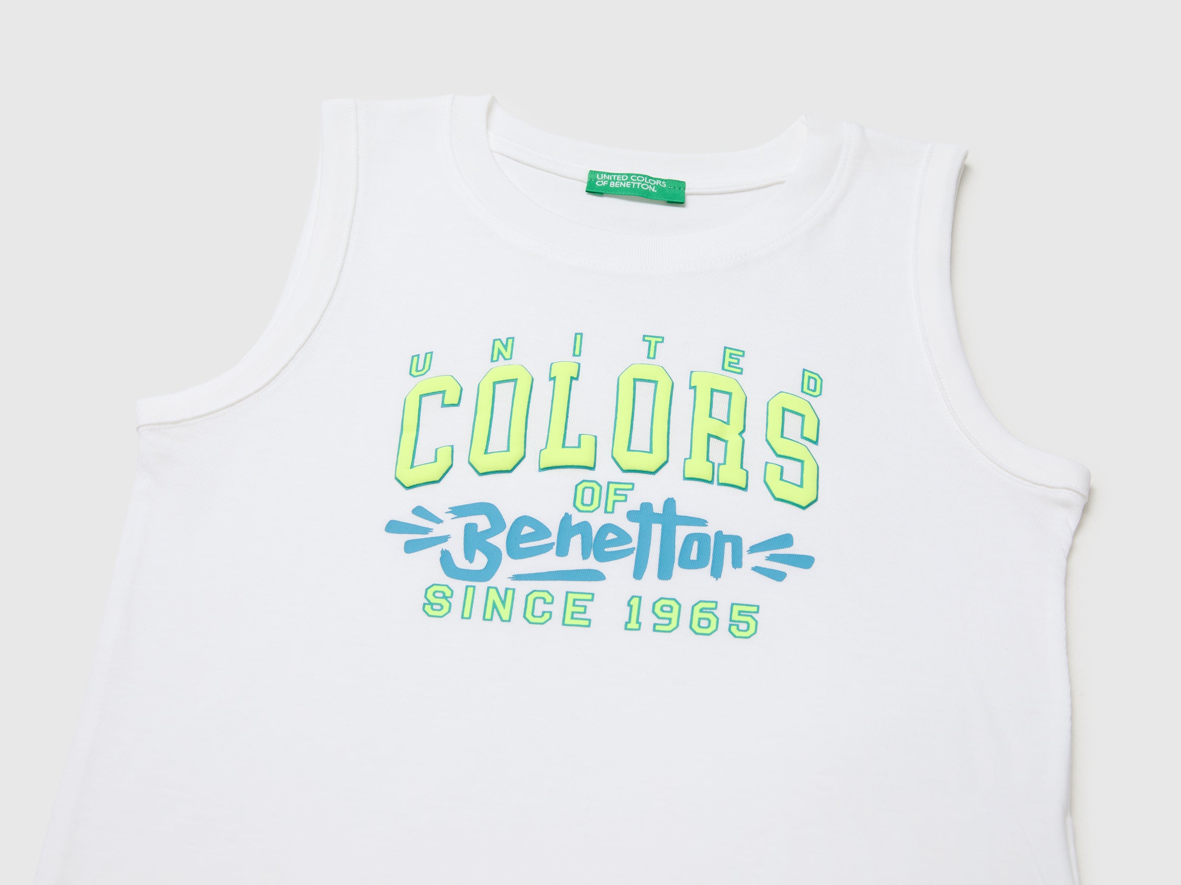 Organic cotton tank top with logo print - ucb_image_DS1