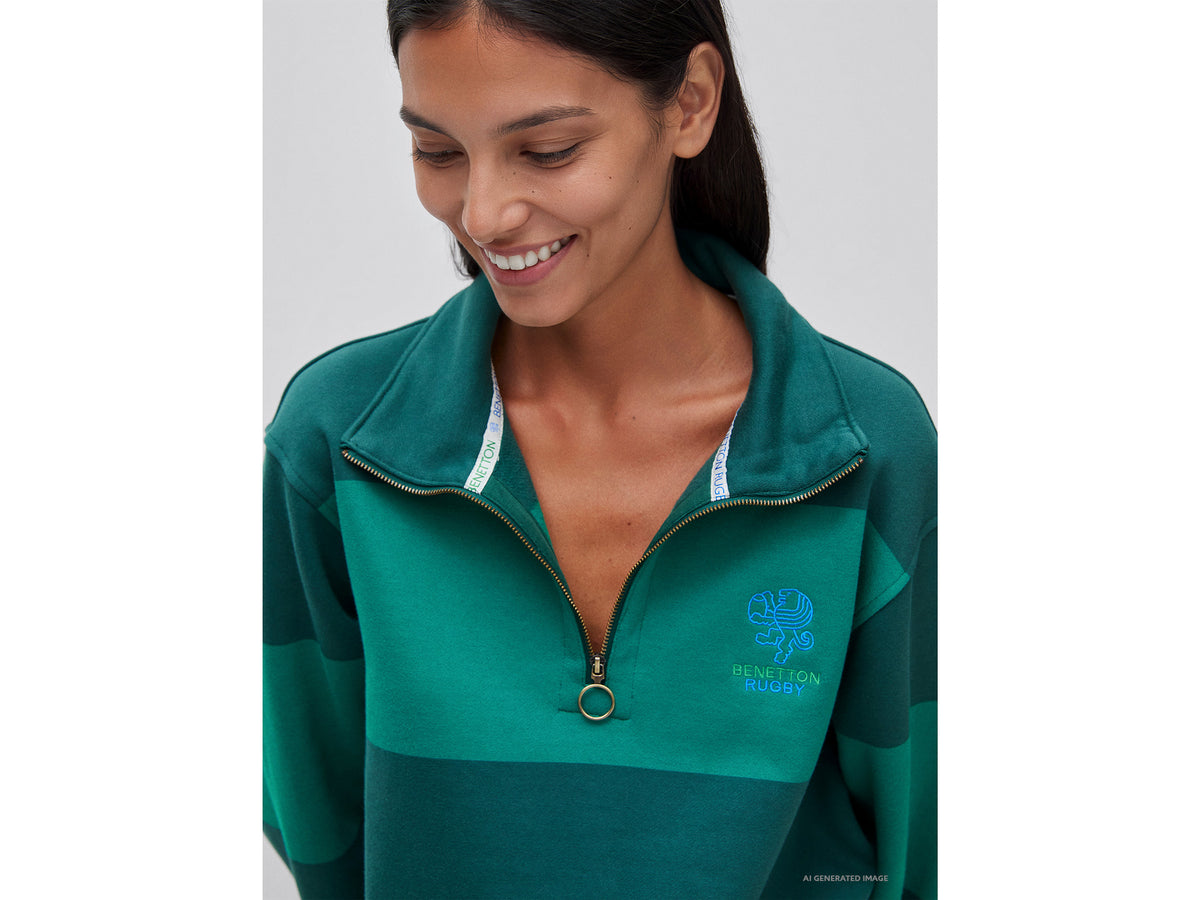 Sweat às riscas Benetton Rugby 100% algodão - ucb_image_FY