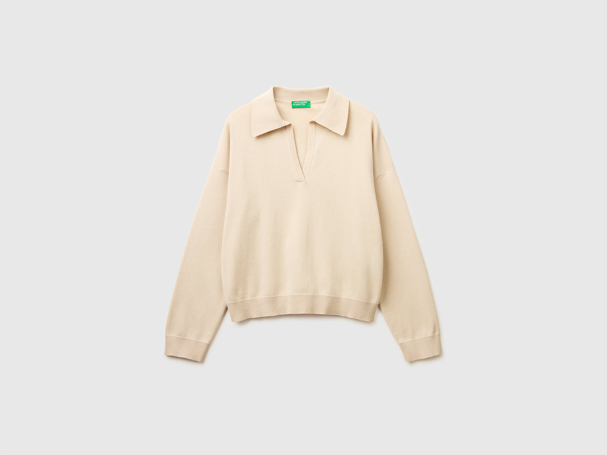 Premium cotton polo neck sweater - ucb_image_FS
