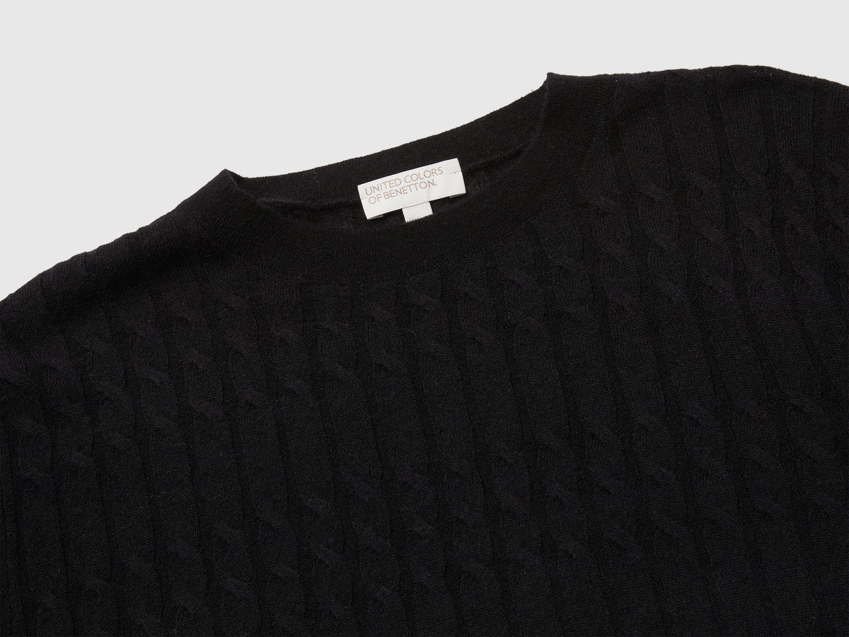 Camisola com tranças em mistura de lã ultraligeira - ucb_image_DS1