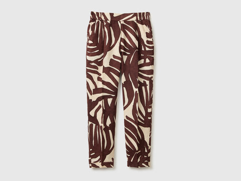 Joggers estampados em linho puro - ucb_image_FS
