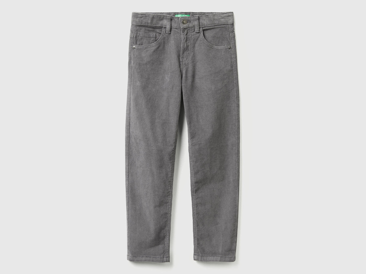 Calças slim fit em veludo stretch - ucb_image_FS