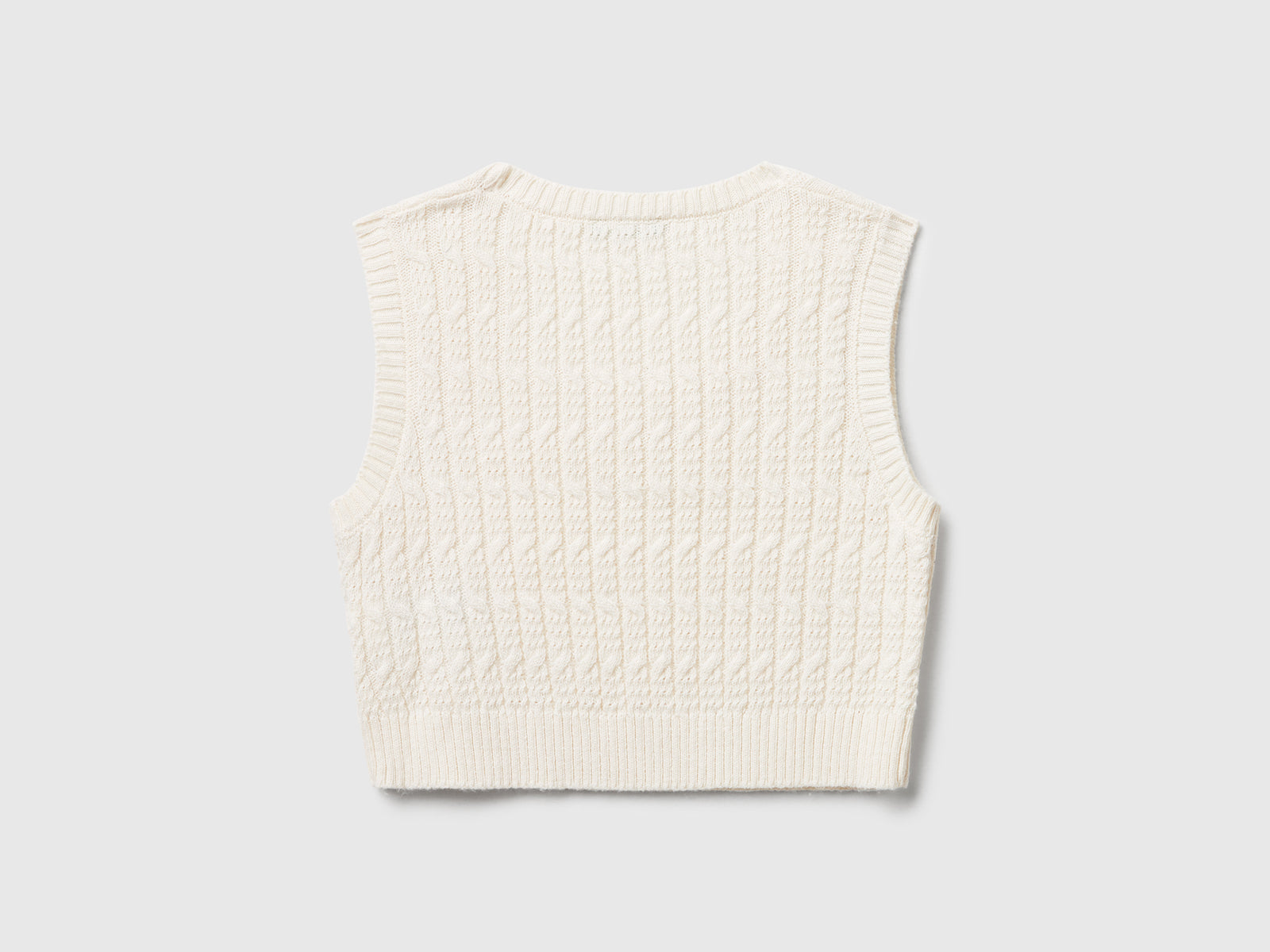 Gilet in maglia con trecce - ucb_image_BS