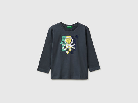 T-shirt in organic cotton with logo print - ucb_image_FS