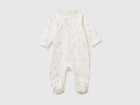 Patterned onesie in stretch organic cotton - ucb_image_FS