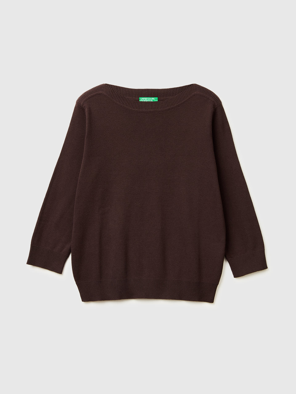 Brown sweater with boat neck - ucb_image_FS