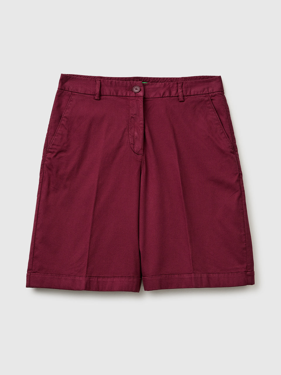 Regular fit Bermuda shorts with turn-ups - ucb_image_FS