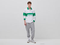 Polo branco e verde Benetton Rugby 100% algodão - ucb_image_B