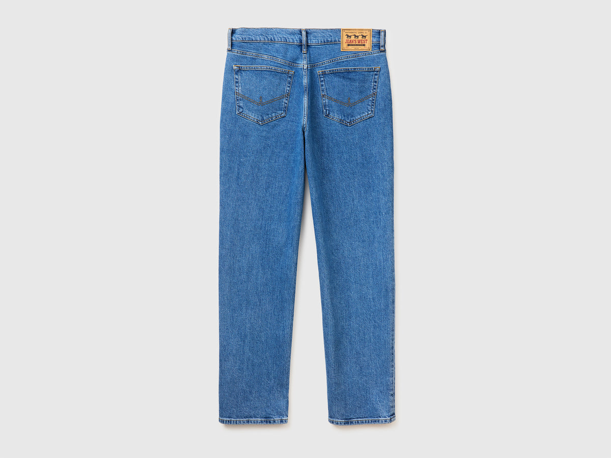 Jeans bootcut lavagem azul médio - ucb_image_BS