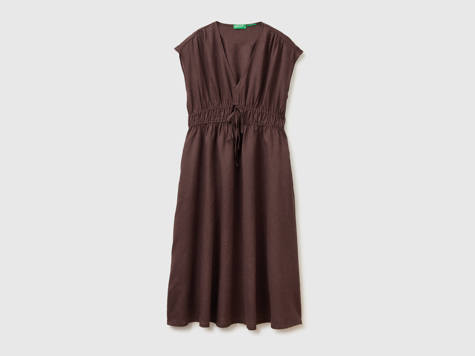 Vestido evasé em linho puro - ucb_image_FS