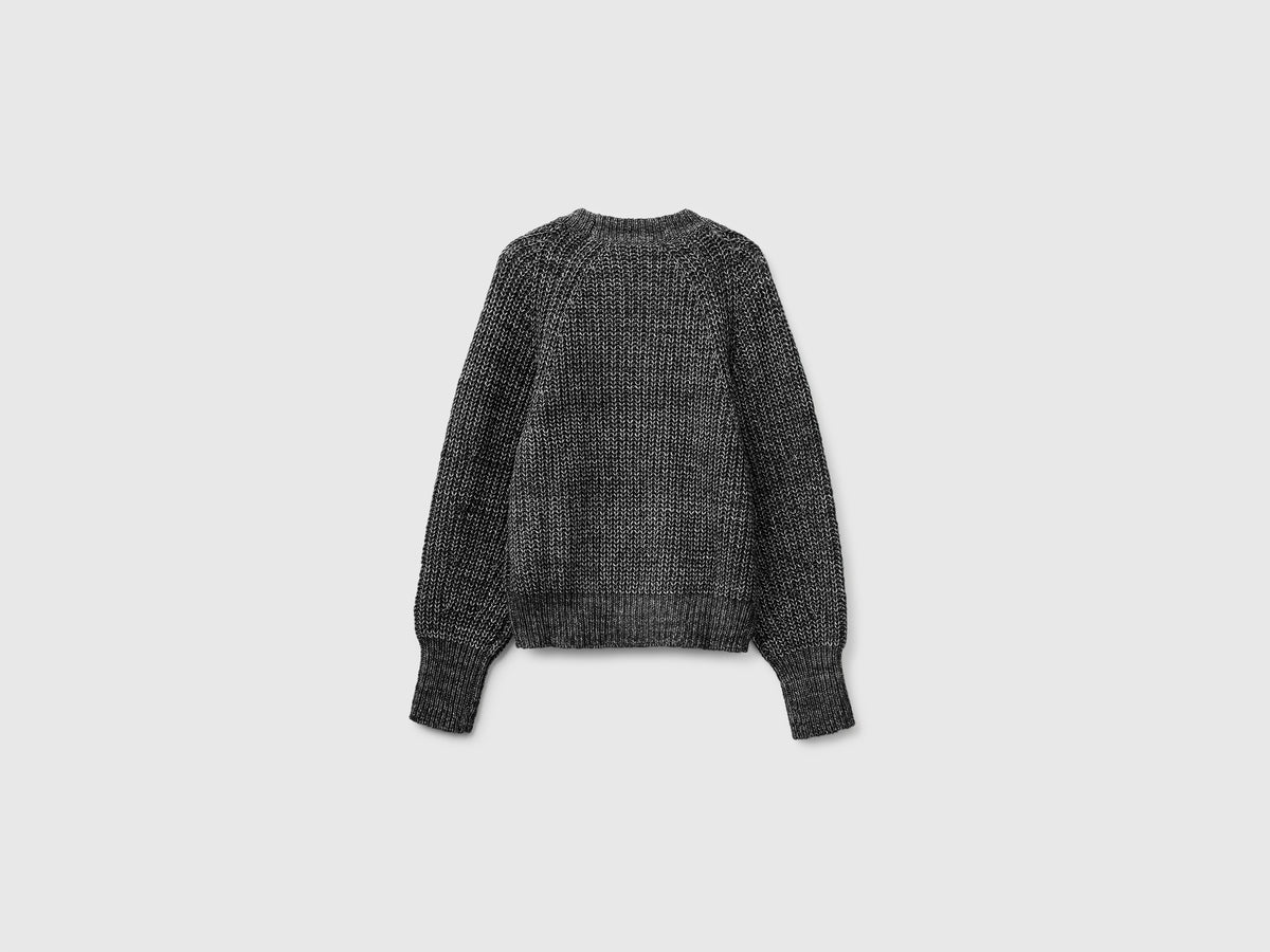 Camisola mélange em mistura de algodão e lã - ucb_image_BS