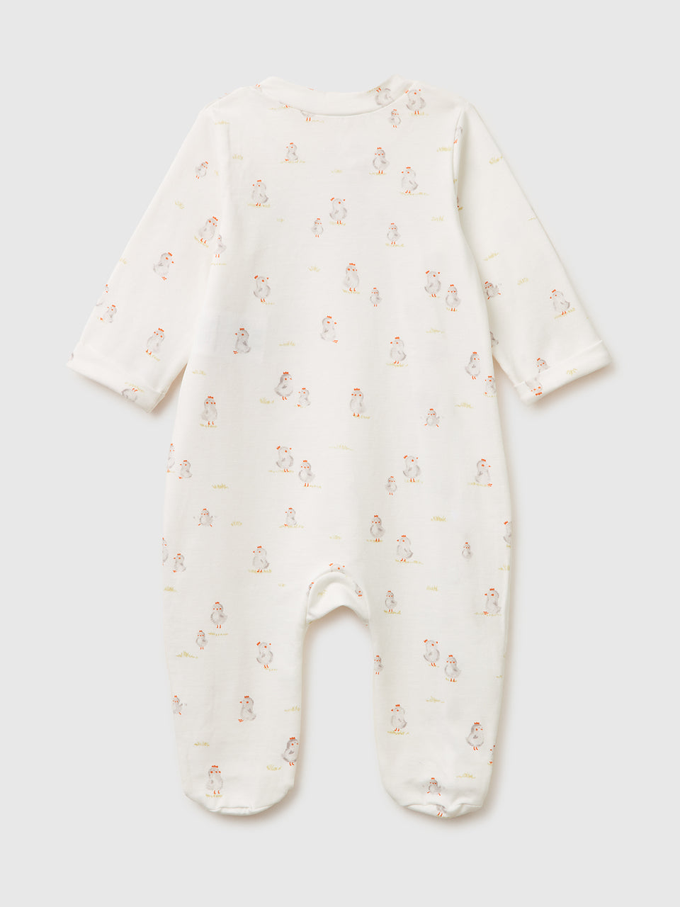 Patterned onesie in stretch organic cotton - ucb_image_BS