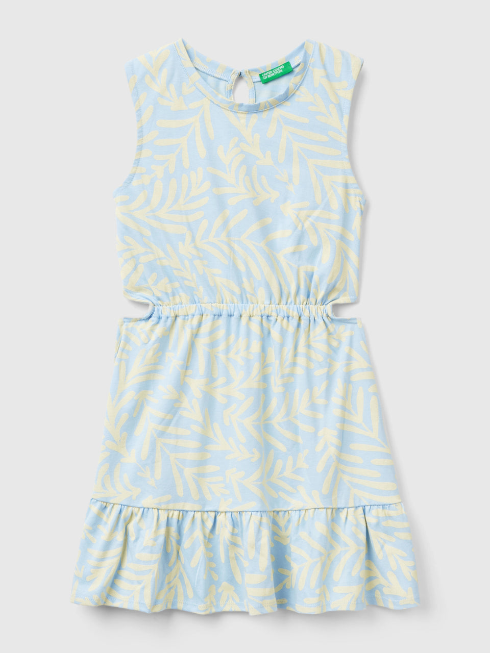 Vestido azul-celeste com estampa tropical - ucb_image_FS