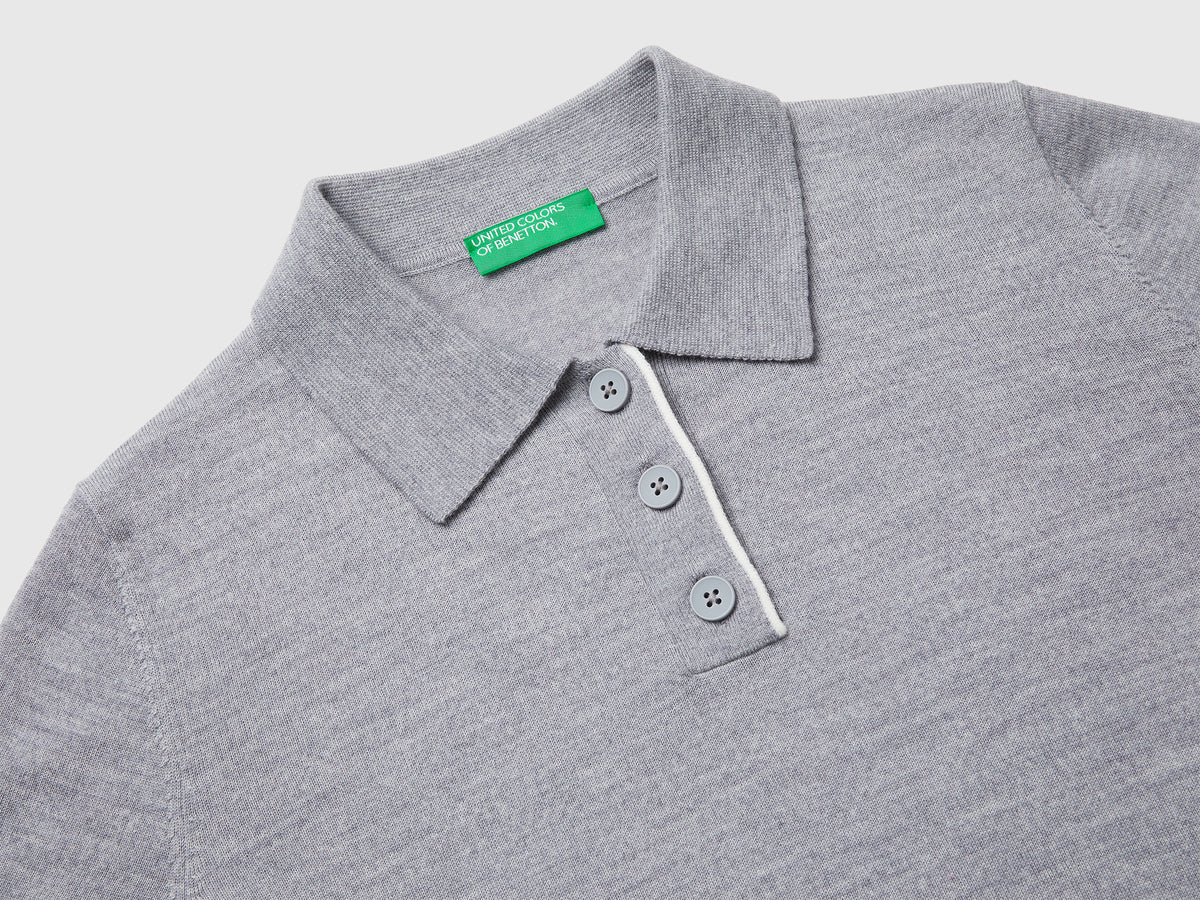 Camisola polo 100% lã Merino - ucb_image_DS1