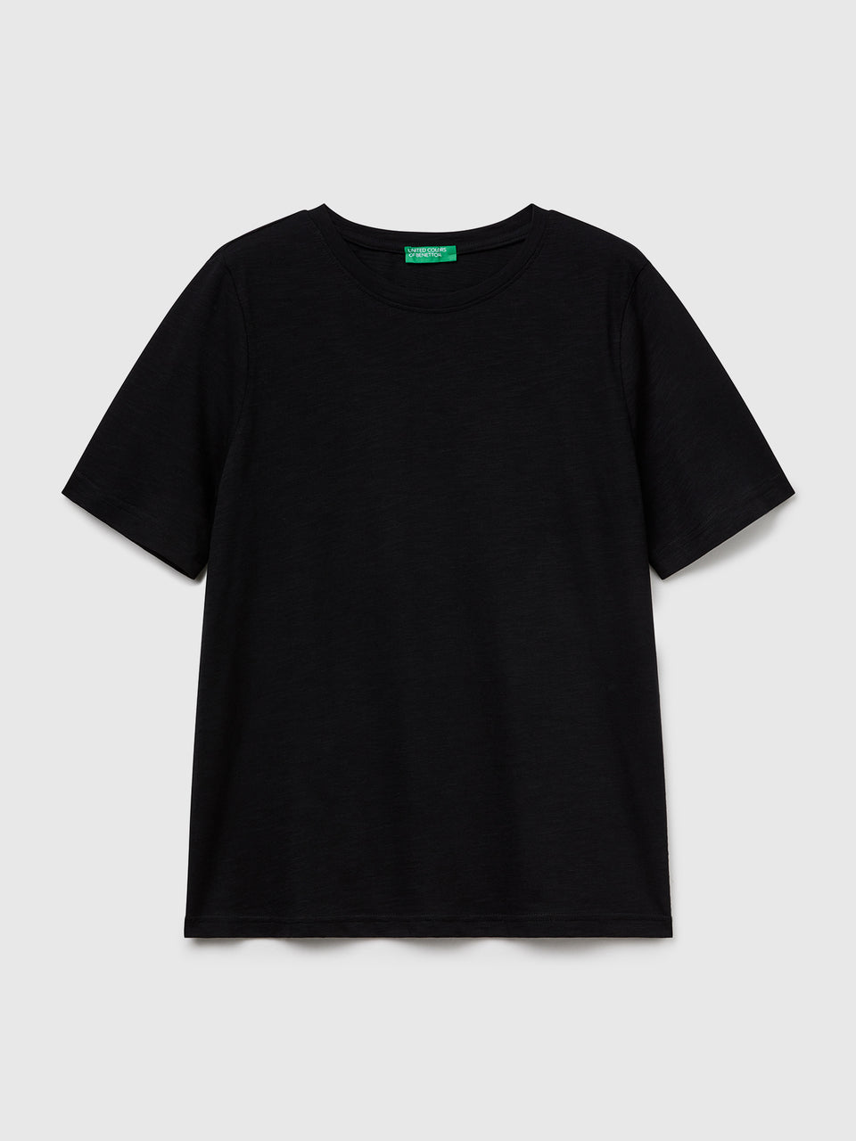 T-shirt de gola redonda em algodão flamé - ucb_image_FS