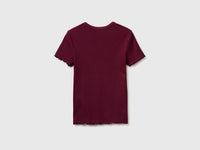 T-shirt decote em V canelado - ucb_image_BS