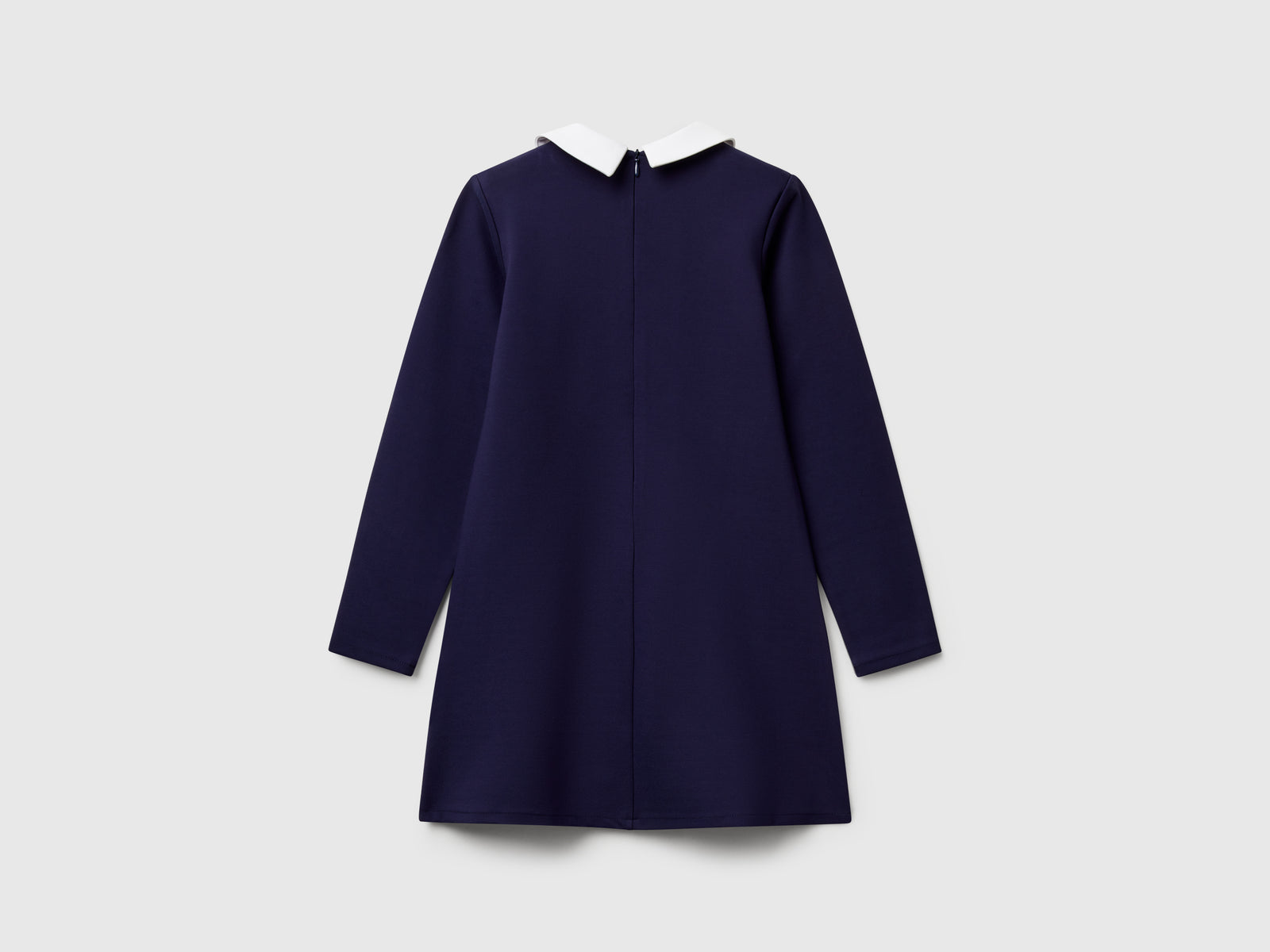 Vestido com colarinho em viscose mista - ucb_image_BS