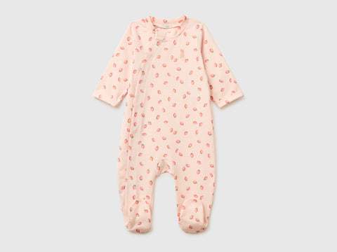 Patterned onesie in stretch organic cotton - ucb_image_FS