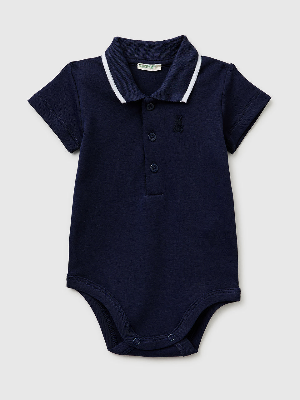 Polo onesie in organic cotton - ucb_image_FS