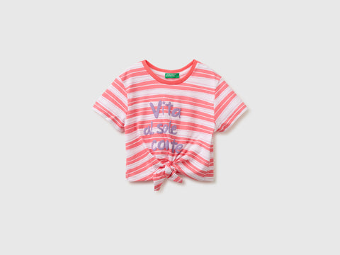 Striped T-shirt with puffy print - ucb_image_FS