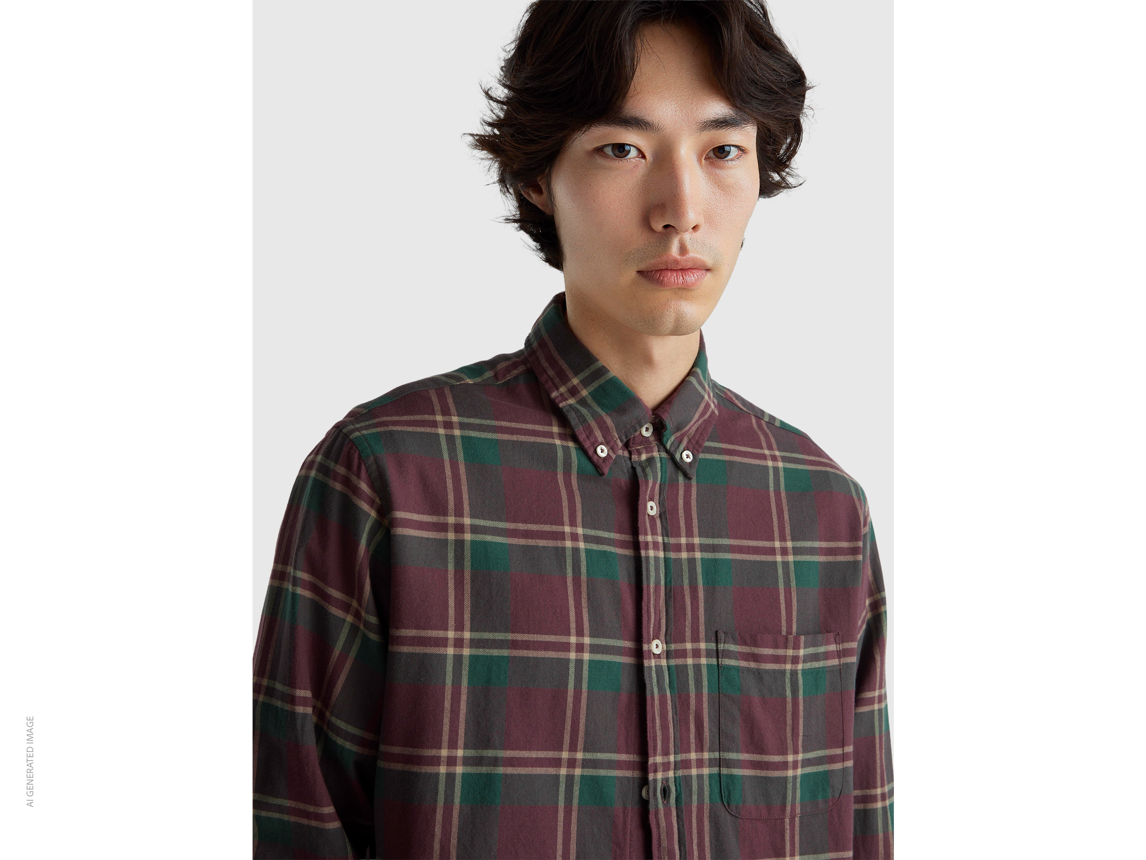 Camisa button down em flanela - ucb_image_FY
